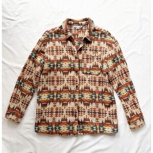 Mountain and Isles Womens Shirt Jacket Size Medium Aztec Western